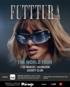 TINI en Paraguay: ‘Futttura’ llega al jockey club el 7 de marzo
