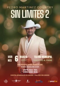 Pedro Martínez presentará “Sin Límites 2” en el Teatro Municipal de Asunción