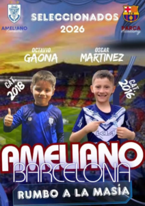 El semillero de Ameliano proyecta talento a Europa con dos jóvenes rumbo a La Masía