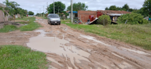 Temporal azota Pilar y deja daños en viviendas y sede policial