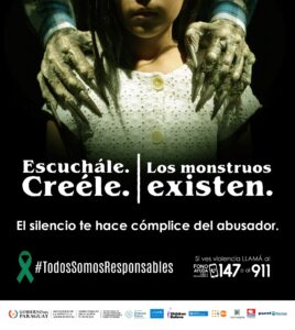 ABUSO SEXUAL INFANTIL: REPORTAN 9 DENUNCIAS POR DÍA Y REFUERZAN CAMPAÑA #TodosSomosResponsables