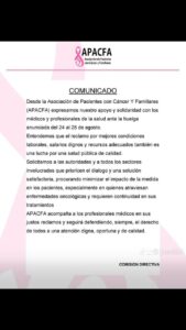 Pacientes y sociedades oncológicas piden respuestas que protejan a médicos y pacientes y fortalezcan la salud pública.