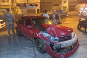 Choque múltiple dejó cuatro heridos cerca del Mercado de Abasto