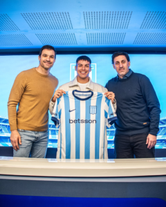 Matías Pérez fue presentado oficialmente en Racing de Avellaneda