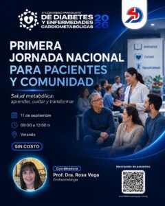 Pacientes y familiares podrán participar de una jornada gratuita sobre diabetes y salud metabólica