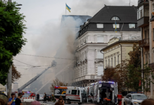 Rusia ataca con un dron la sede de los servicios secretos ucranios en Kiev